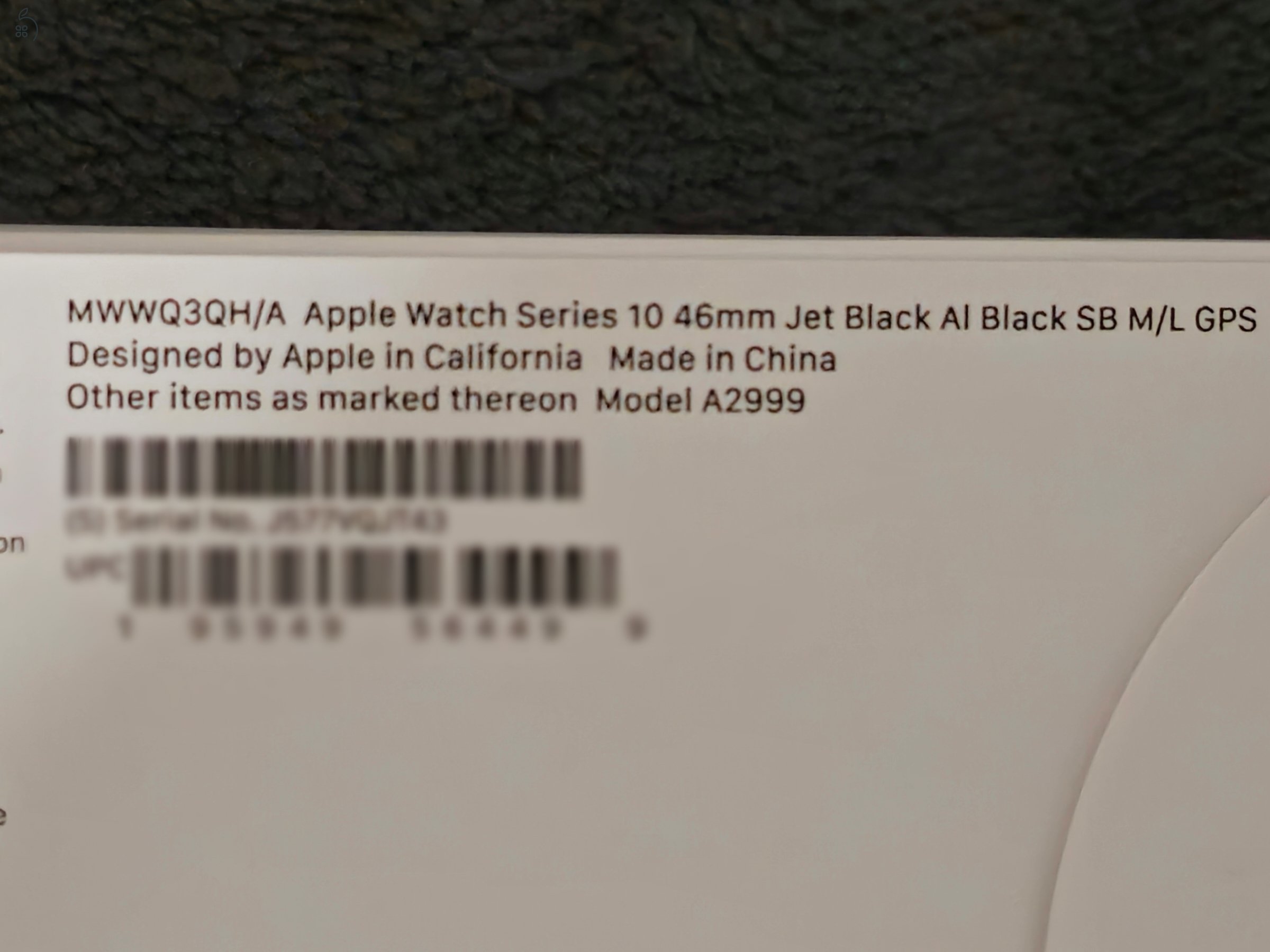 Apple Watch 10 új bontatlan fekete