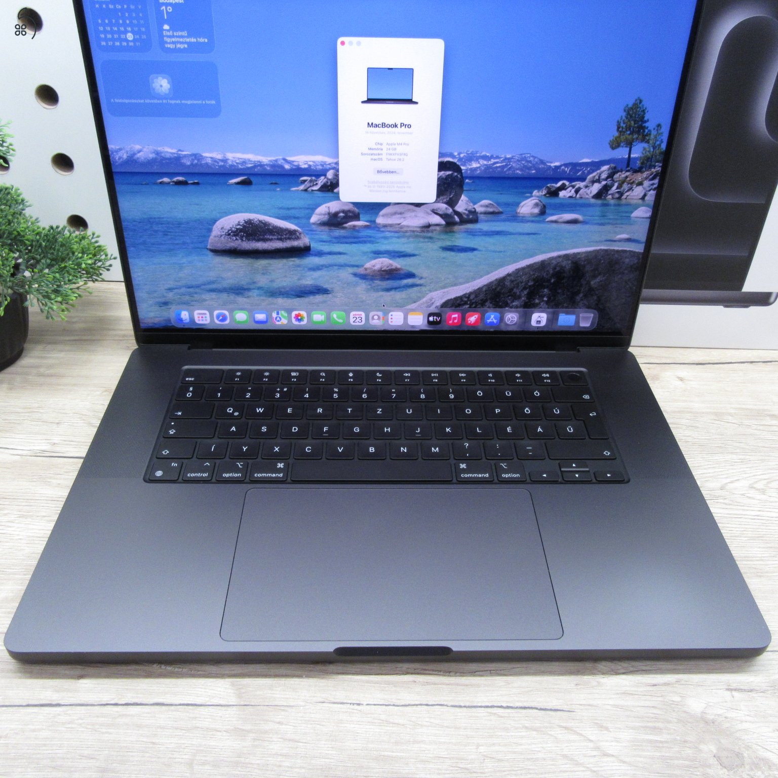 Apple MacBook Pro 16 (2024) M4 Pro 24GB/500GB használt, karcmentes – 95% akku