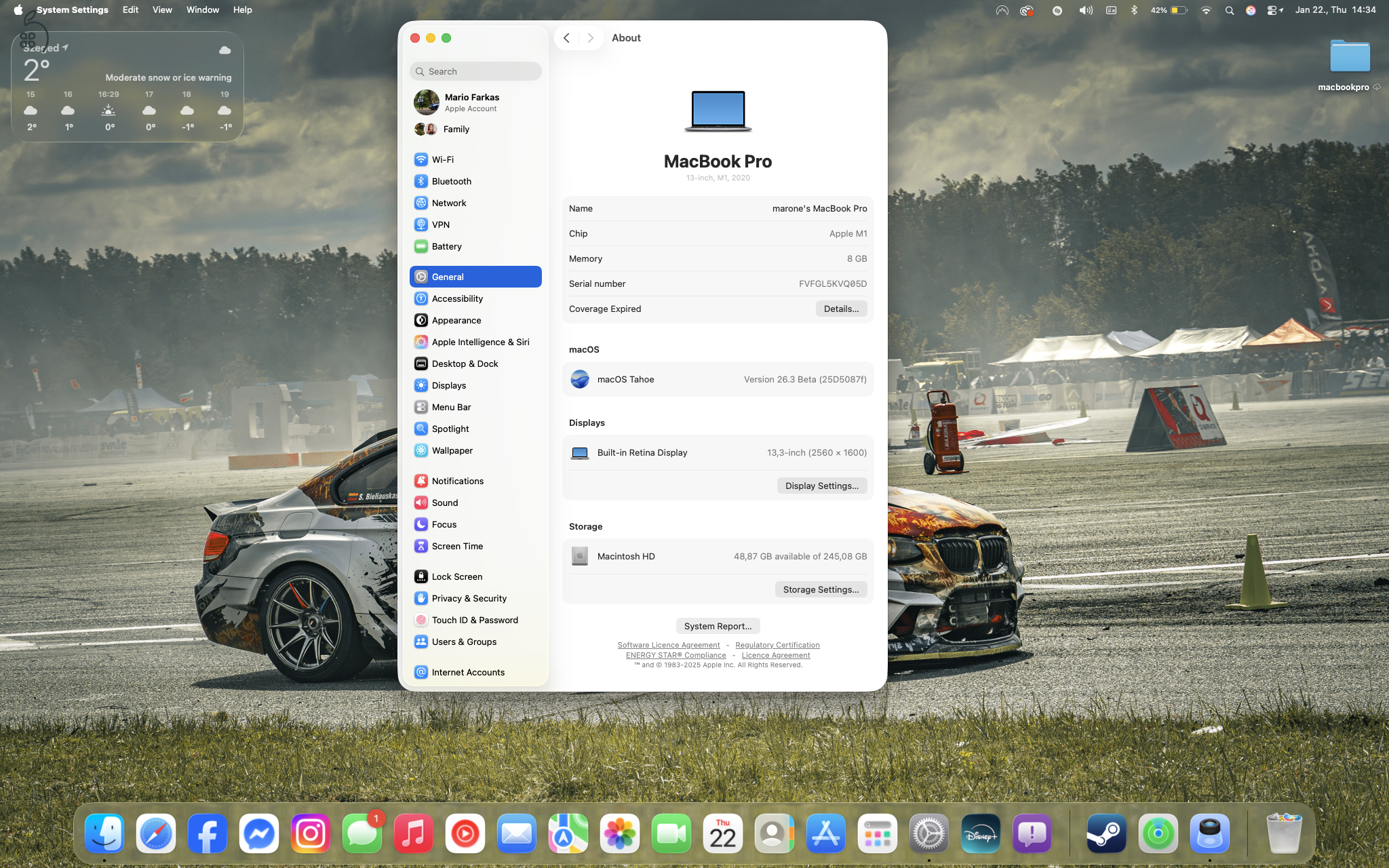 Macbook Pro M1 8/256