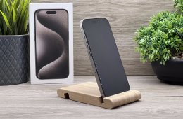 iPhone 15 Pro Natural Titanium 128GB 2 ÉV Garanciával Számlával 94% Akku