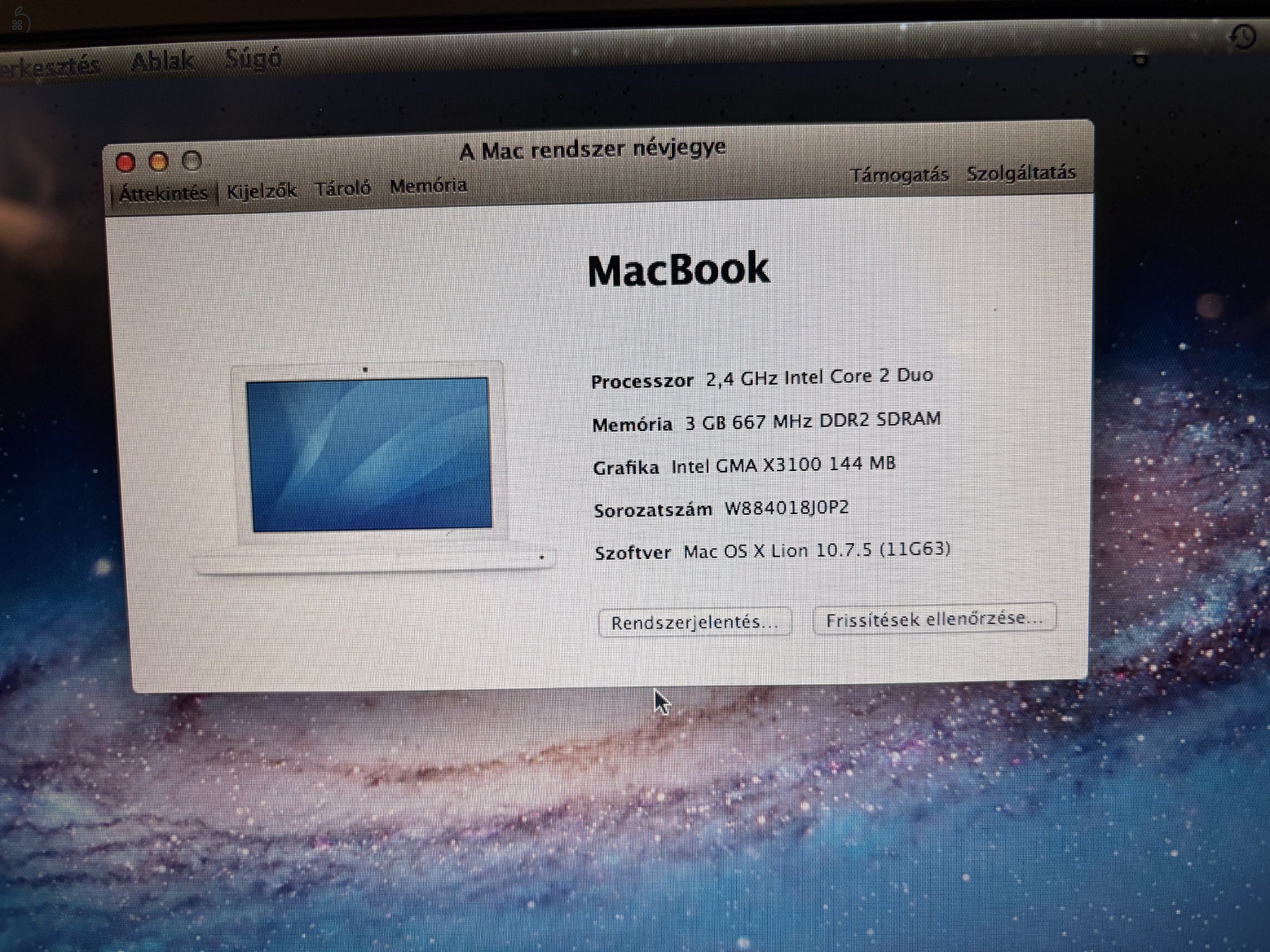 Apple MacBook A1181 gyűjtőknek vagy fanatikusoknak.