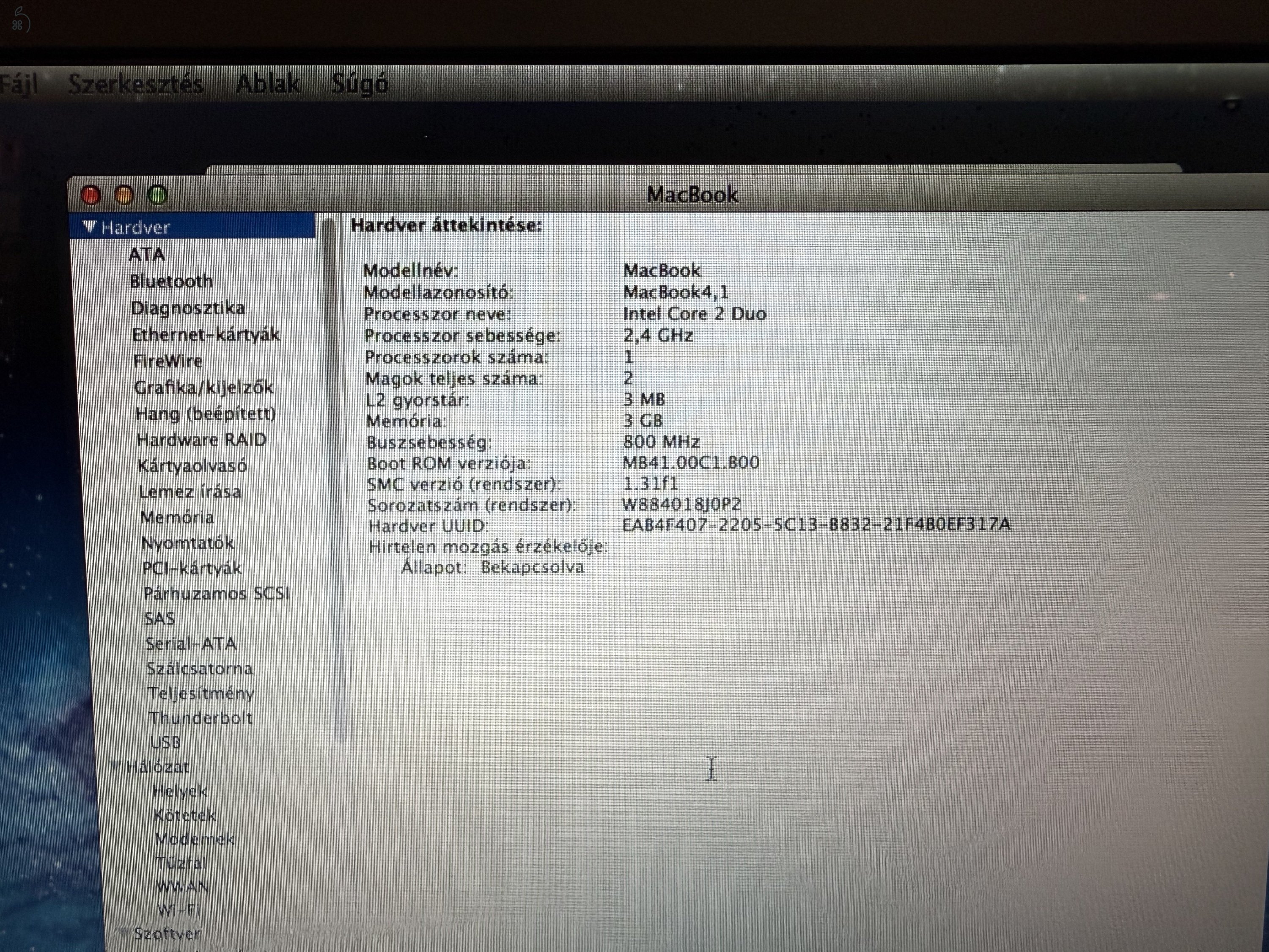 Apple MacBook A1181 gyűjtőknek vagy fanatikusoknak.