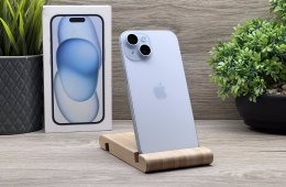 iPhone 15 Blue 128GB 2 ÉV Garanciával Számlával 92% Akku