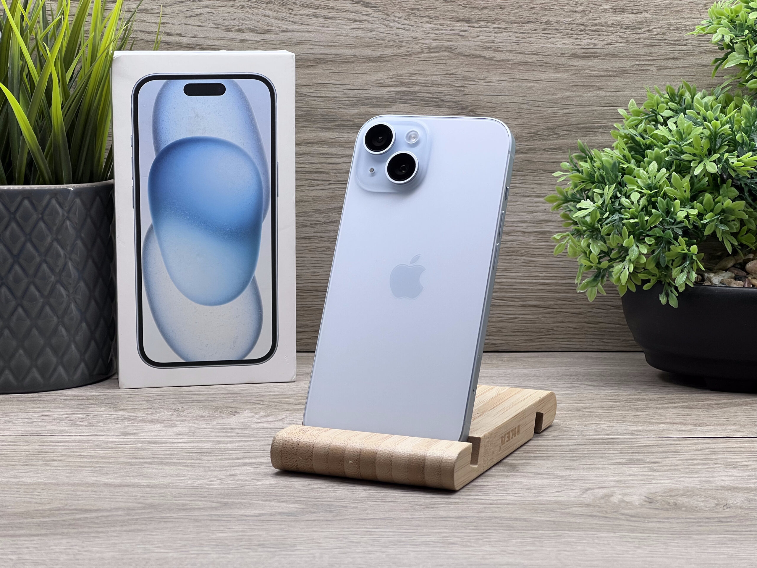 iPhone 15 Blue 128GB 2 ÉV Garanciával Számlával 92% Akku