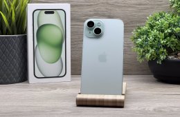 Hibátlan iPhone 15 Green 128GB 2 ÉV Garanciával Számlával 100% Akku