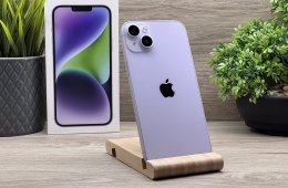 iPhone 14 Plus Purple 128GB 2 ÉV Garanciával Számlával 91% Akku