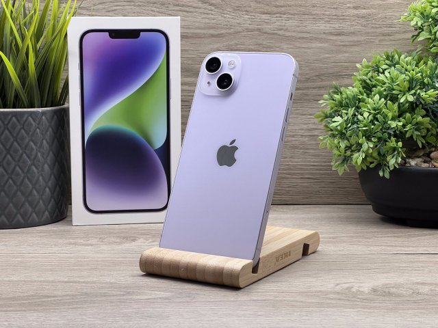 iPhone 14 Plus Purple 128GB 2 ÉV Garanciával Számlával 91% Akku