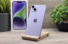 iPhone 14 Plus Purple 128GB 2 ÉV Garanciával Számlával 91% Akku