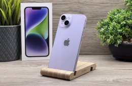 Hibátlan iPhone 14 Purple 128GB 2 ÉV Garanciával Számlával 100% Akku
