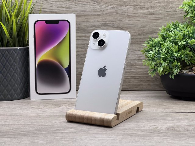 Hibátlan iPhone 14 Starlight 128GB 2 ÉV Garanciával 93%