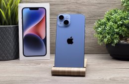 Hibátlan iPhone 14 Blue 128GB 2 ÉV Garanciával Számlával 93% Akku