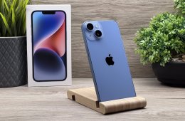 Hibátlan iPhone 14 Blue 128GB 2 ÉV Garanciával Számlával 93% Akku
