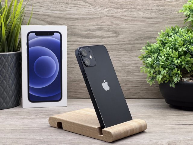 iPhone 12 Mini Black 128GB 2 ÉV Garanciával Számlával 100% Akku