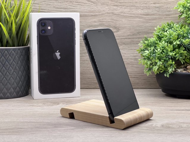 iPhone 11 Black 64GB 2 ÉV Garanciával Számlával 100% Akku