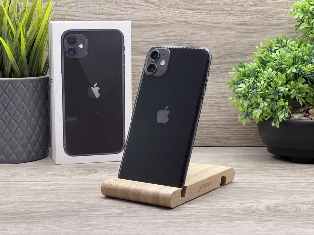iPhone 11 Black 64GB 2 ÉV Garanciával Számlával 100% Akku