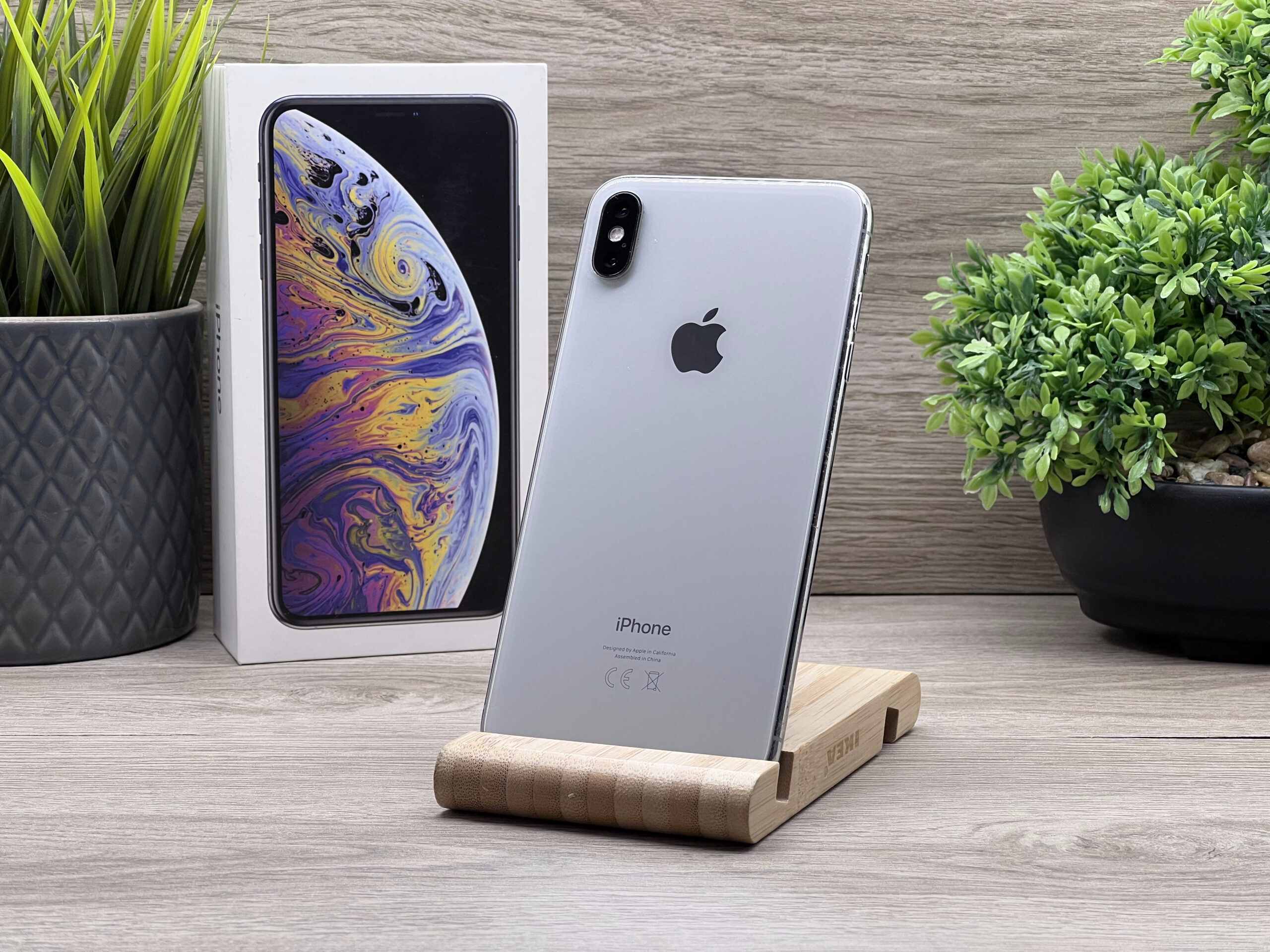iPhone Xs Max Silver 64GB 2 ÉV Garanciával Számlával Aksi 100%