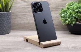 Hibátlan iPhone 15 Pro Max Black Titanium 256GB E-SIM 2 ÉV Garanciával Számlával 92% Akku