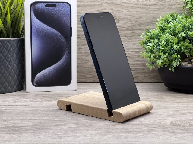 Hibátlan iPhone 15 Pro Blue Titanium 256GB 2 ÉV Garanciával Számlával 91% Akku