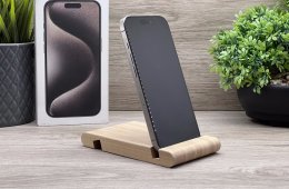 Hibátlan iPhone 15 Pro Natural Titanium 128GB 2 ÉV Garanciával Számlával 92% Akku