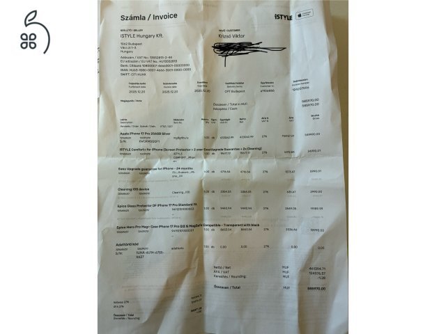 iPhone 17 Pro Silver 256GB