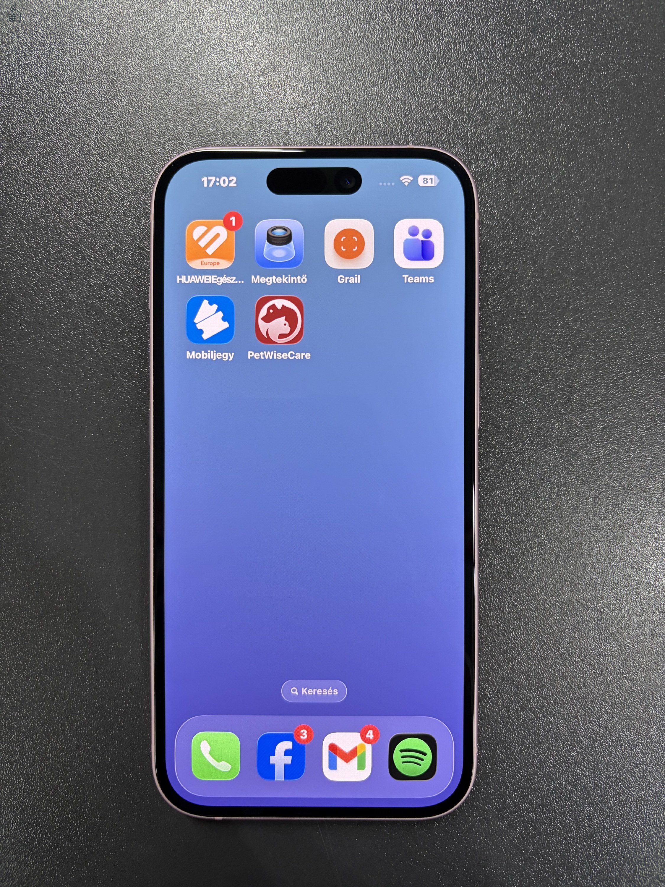 iPhone 15 128 GB Rózsaszín eladó - 85% Akku - Független