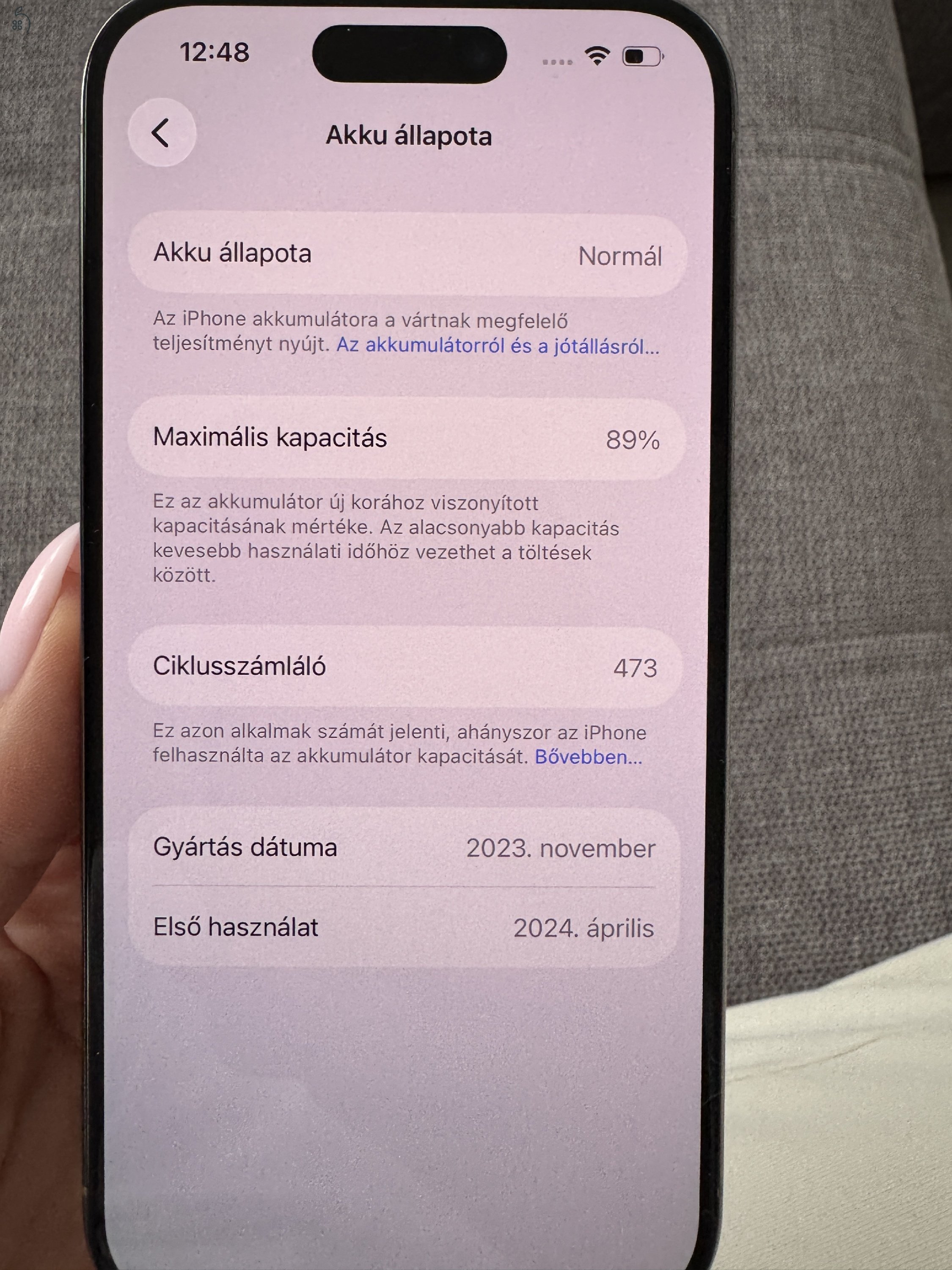 Iphone 15 pro Natural Titanium 128Gb