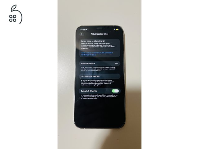 Eladó iPhone 12 Pro Max – 128GB – Kártyafüggetlen – Ezüst
