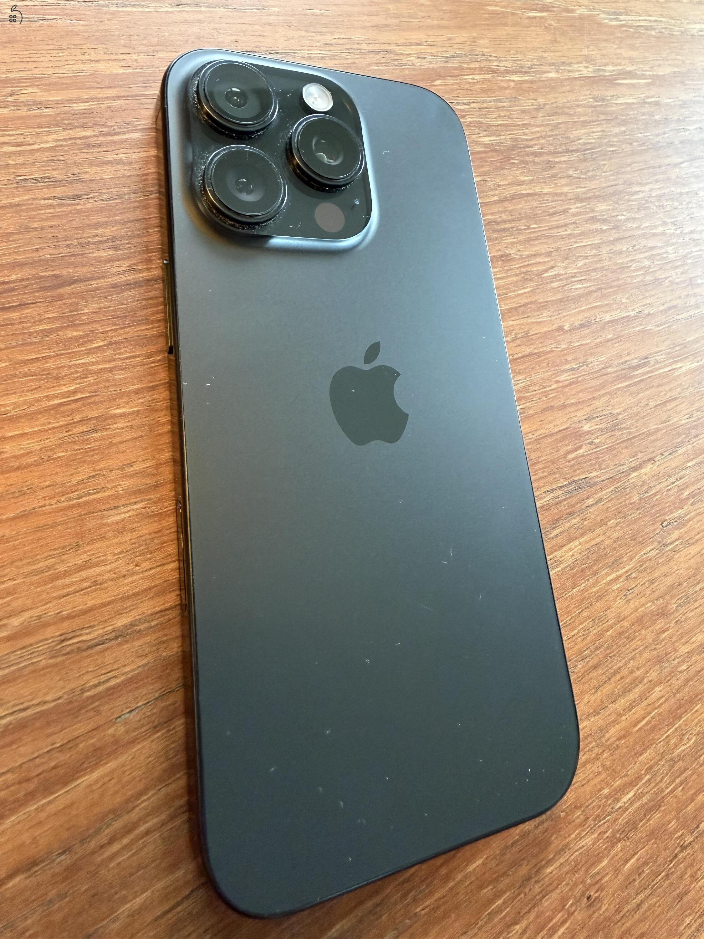 iPhone 16 Pro 256GB Black Titanium – 94% akku, 307 ciklus – megkímélt, működik hibátlanul