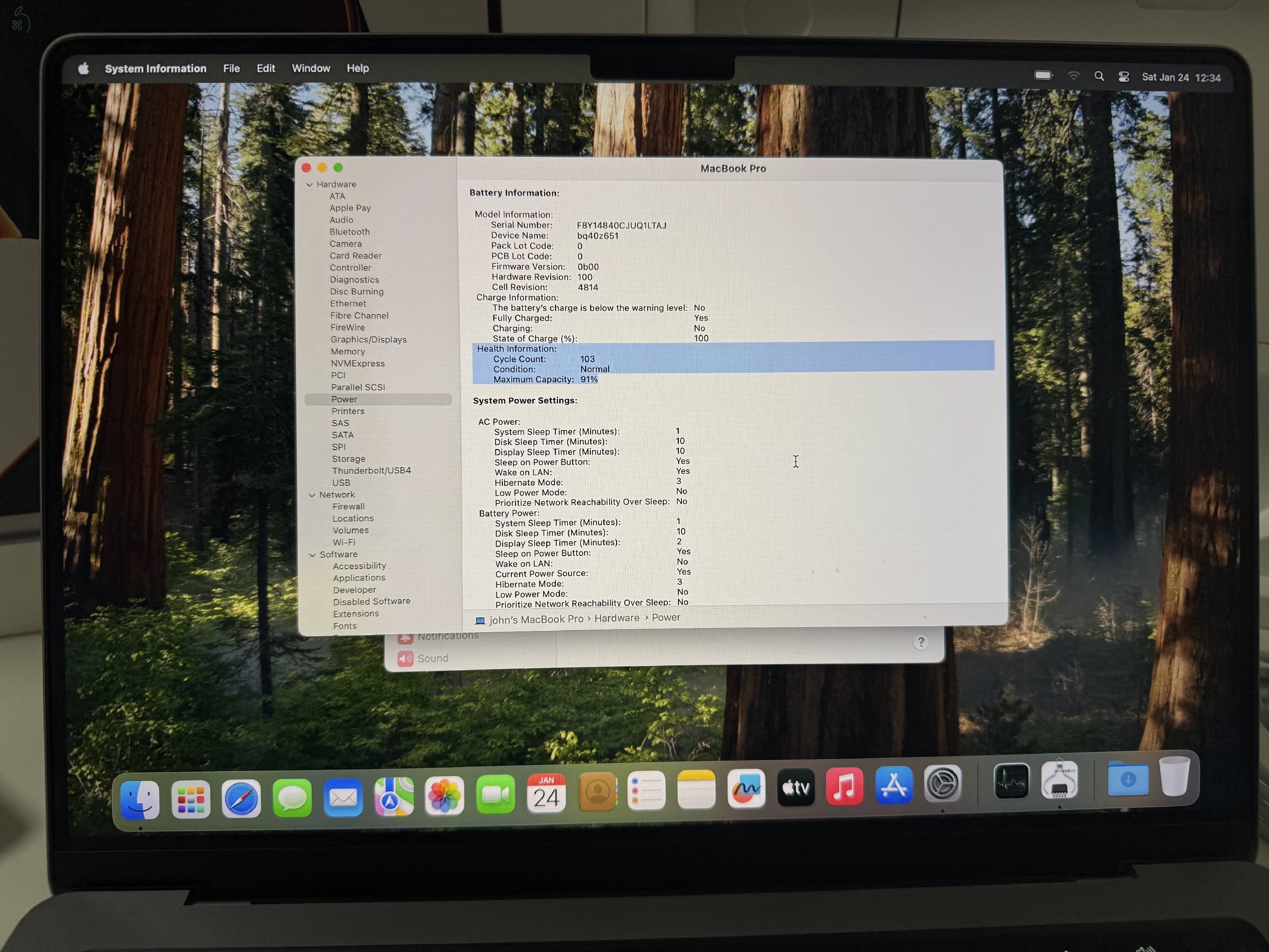 2021 Macbook Pro 14, M1 Pro (8 CPU, 14 GPU), 32GB, 1TB, Silver