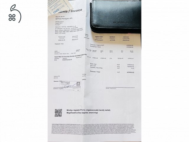 Eladó MacBook Air (M1) 8GB RAM, 512 GB SSD (első tulajdonostól, iStyle számlával!)
