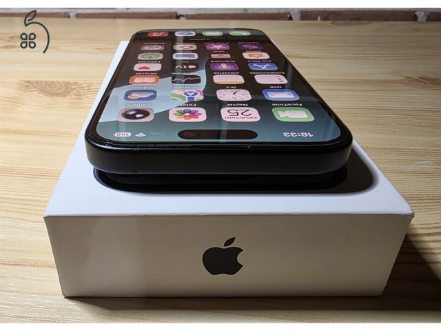 iPhone 15 128GB, fekete, garanciális