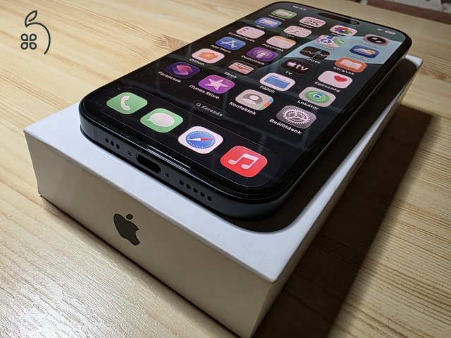 iPhone 15 128GB, fekete, garanciális