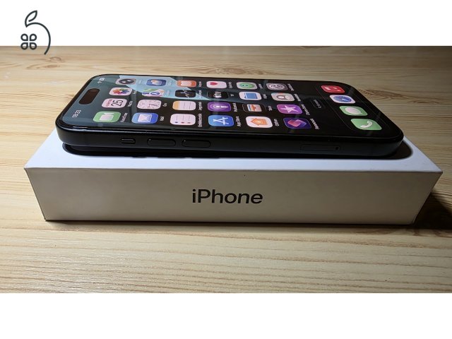 iPhone 15 128GB, fekete, garanciális