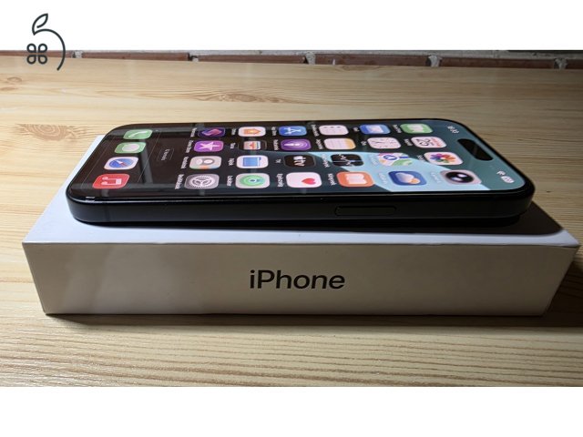 iPhone 15 128GB, fekete, garanciális