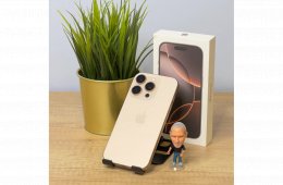 MacSzerez.com - iPhone 16 Pro Max / 256GB / Sivatagszínű Titán / Kártyafüggetlen / Apple Garancia! 