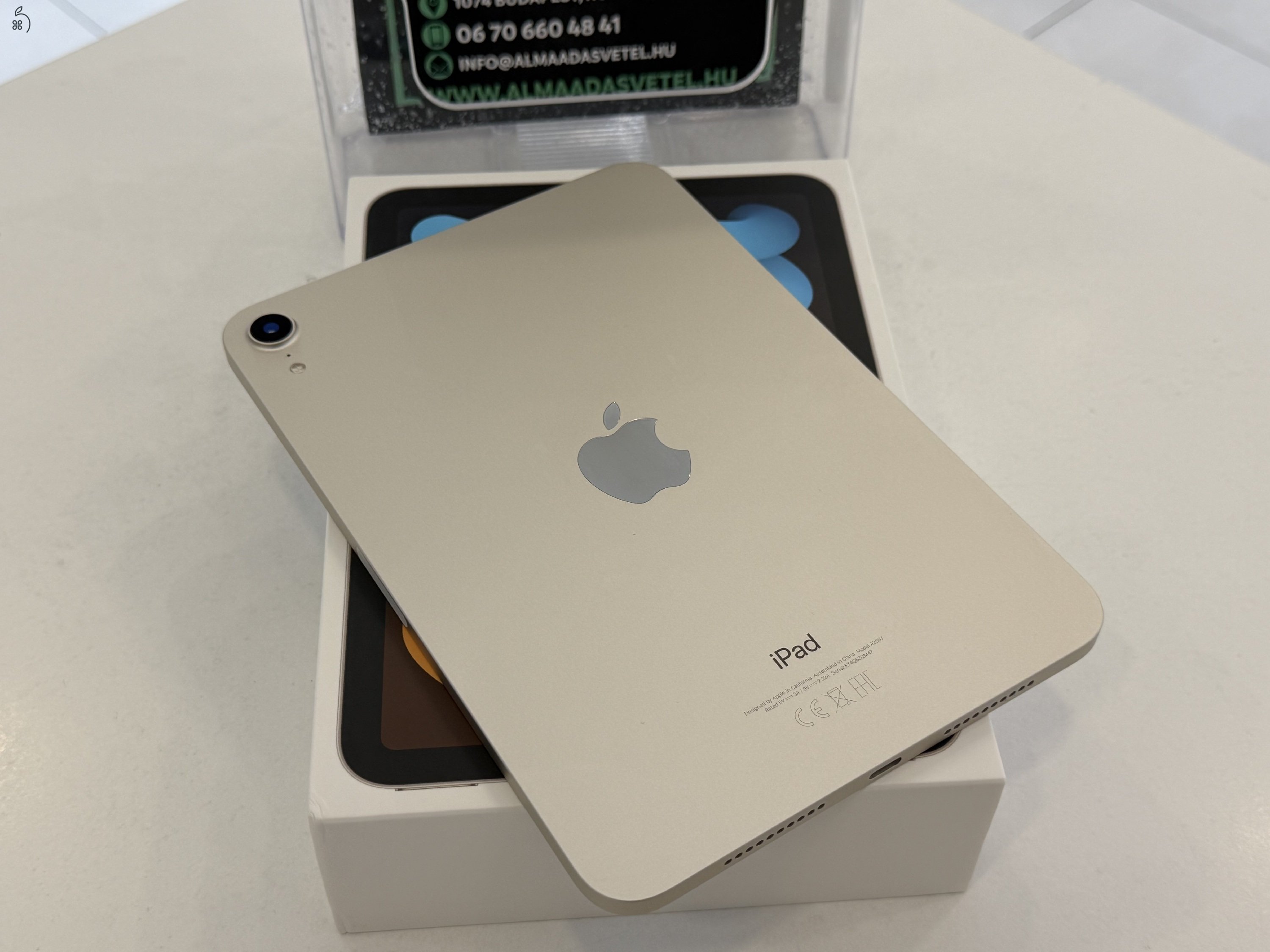 iPad Mini 6 64GB Wifi Újszerű/1 hónap gar./Akku 90%%/p80e