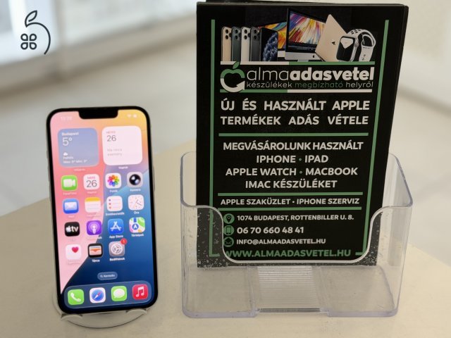 iPhone 13 128GB Független Használt/1-3 hónap gar./Akku 100%/p4702