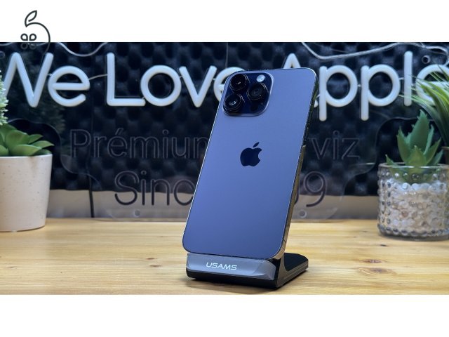 iPhone 14 Pro Max 128GB Lila, Független - Garancia, Számla