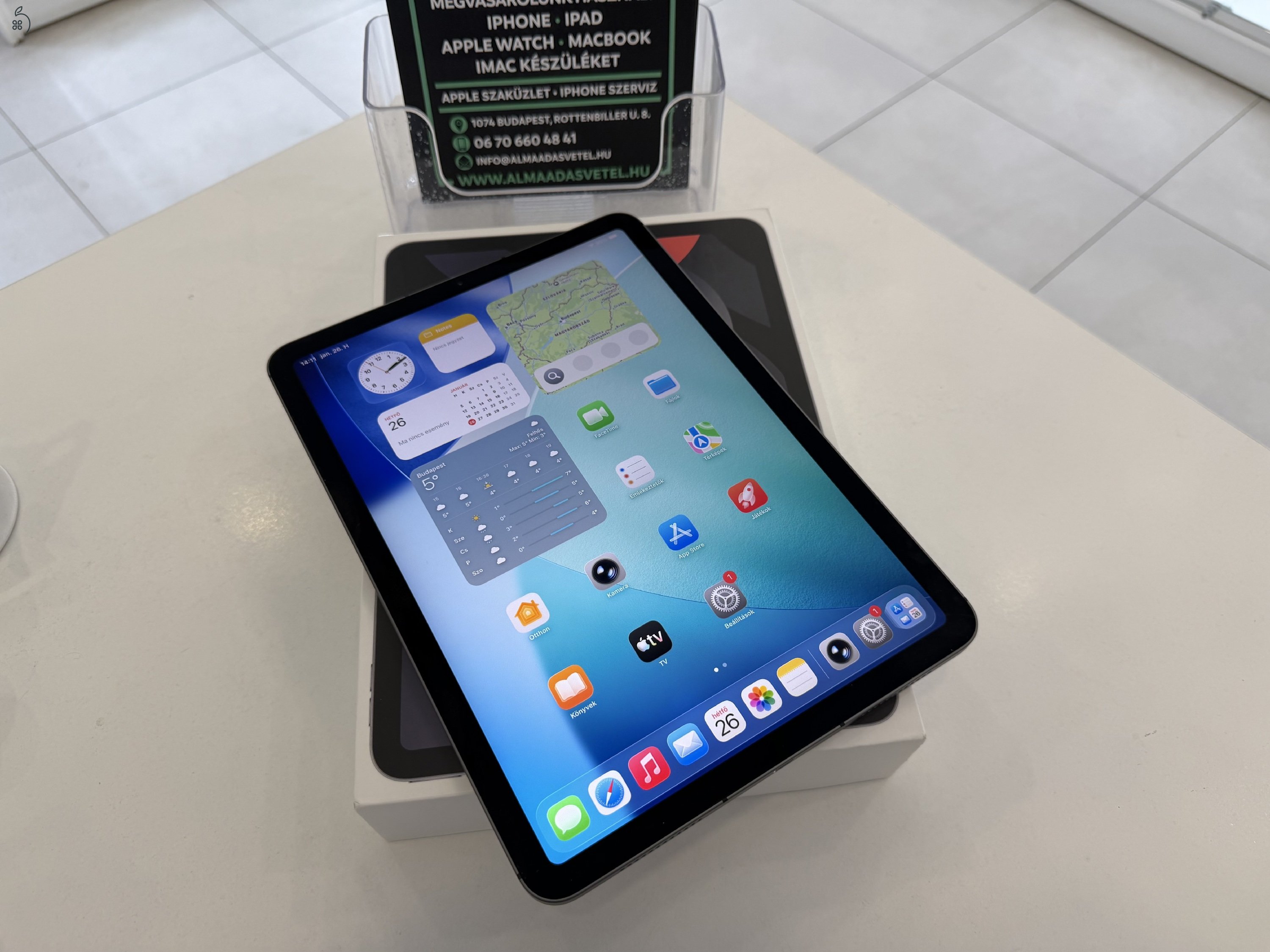 iPad Air 4 64GB Cellular Független Megkímélt/1 hónap gar./Akku 84%/p70e