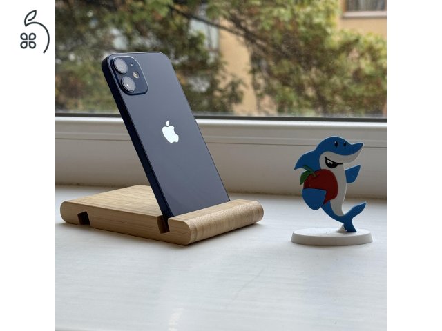 GYÖNYÖRŰ iPhone 12 Mini 64GB Blue -1 ÉV GARANCIA - Kártyafüggetlen, MS4082, 90% Akksi