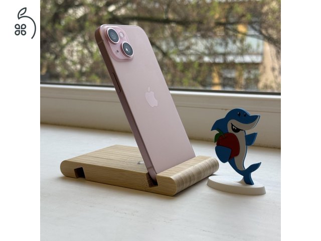 HIBÁTLAN iPhone 15 128GB Pink-1 ÉV GARANCIA - Kártyafüggetlen, MS4510