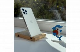 GYÖNYÖRŰ iPhone 12 Pro 128GB Silver -1 ÉV GARANCIA - Kártyafüggetlen, MS4380, 100% Akksi