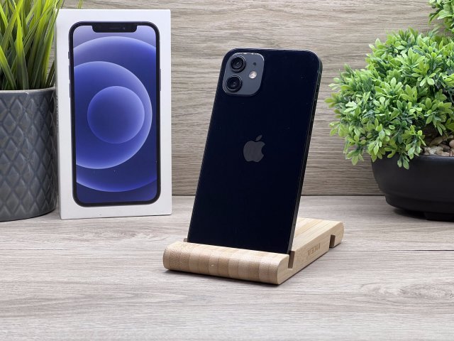 Hibátlan iPhone 12 Black 64GB 2 ÉV Garanciával Számlával 100% Akku