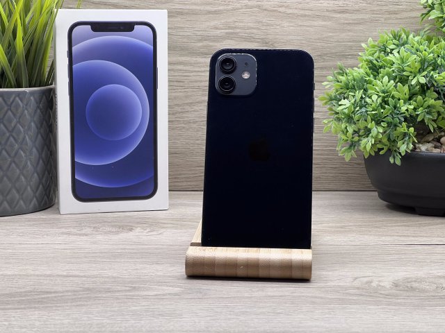Hibátlan iPhone 12 Black 64GB 2 ÉV Garanciával Számlával 100% Akku
