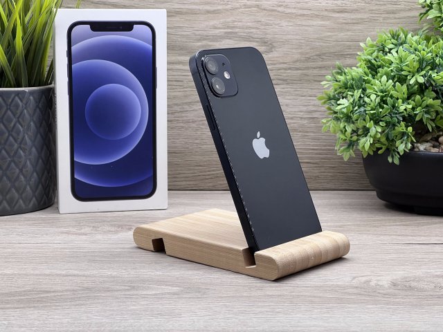 Hibátlan iPhone 12 Black 64GB 2 ÉV Garanciával Számlával 100% Akku