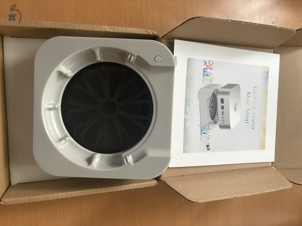Mac mini M4 hőelvezető és porvédő állvány.