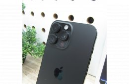 Apple iPhone 16 Pro Max 256GB Black Titanium – használt, karcmentes – Apple garancia 2026.06.02-ig