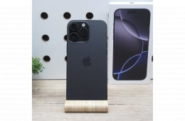 Apple iPhone 16 Pro Max 256GB Black Titanium – használt, karcmentes – Apple garancia 2026.06.02-ig