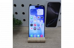 Apple iPhone 16 Pro Max 256GB Black Titanium – használt, karcmentes – Apple garancia 2026.06.02-ig