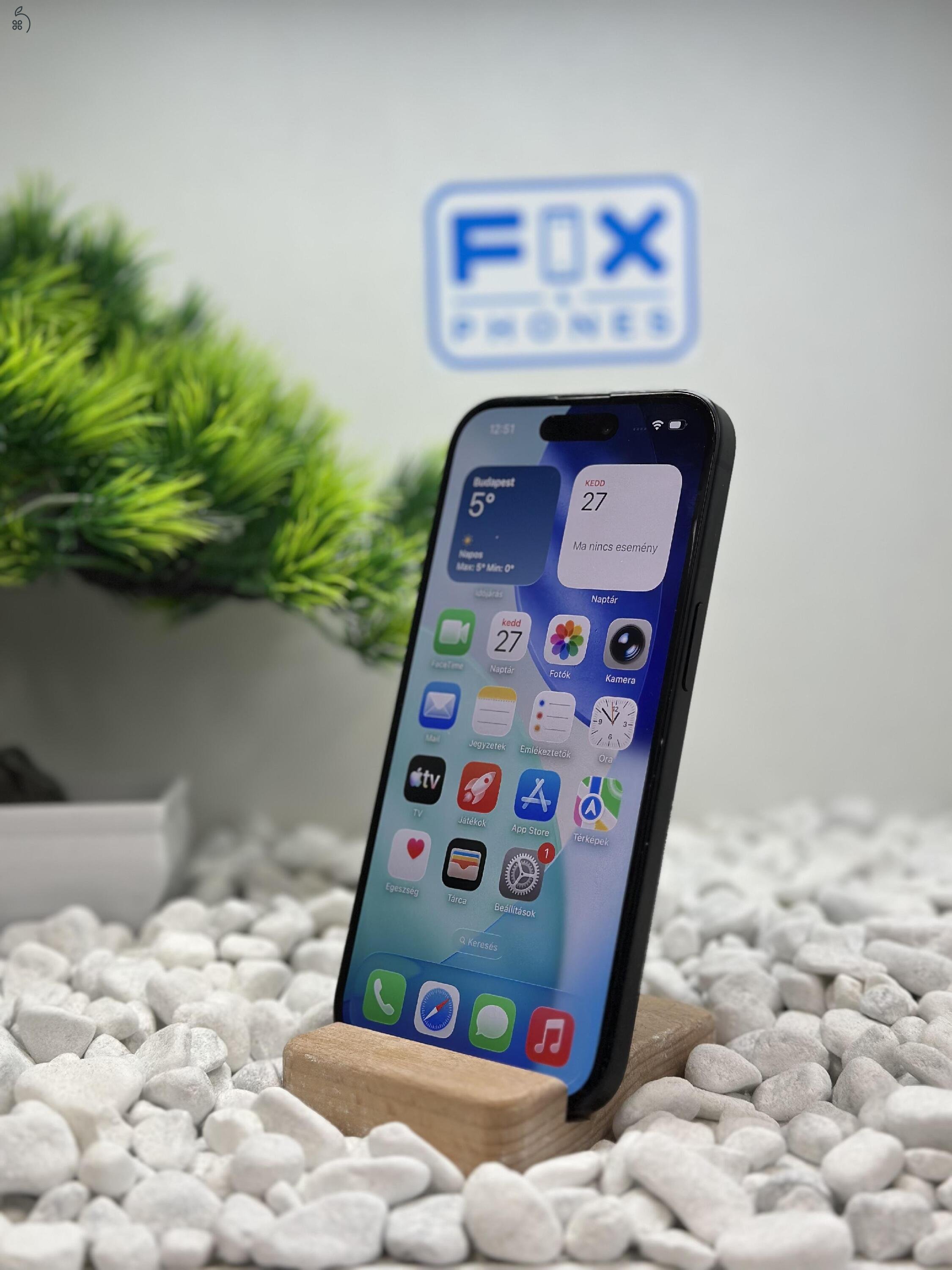 iPhone 15 256GB Független 100% akkumulátor Szép állapot